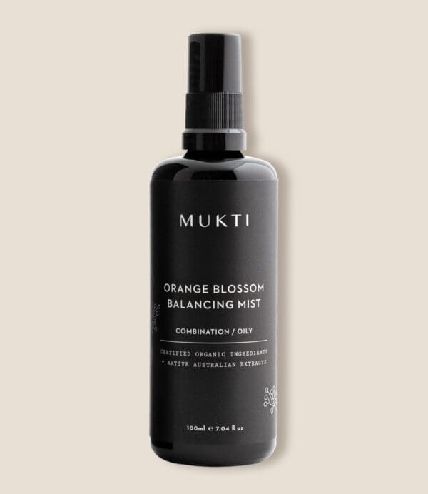 Mukti Orange Blossom Balancing Mist toner. Ilu Hub - Natural Organic Skincare Products Makeup