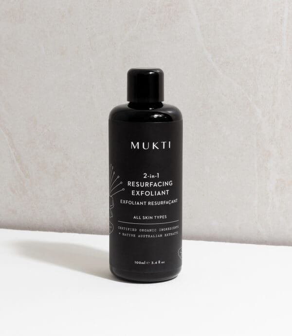 Mukti Organics 2-in-1 Resurfacing Exfoliant. Ilu Hub - Natural & Organic Clean Skincare Products & Makeup