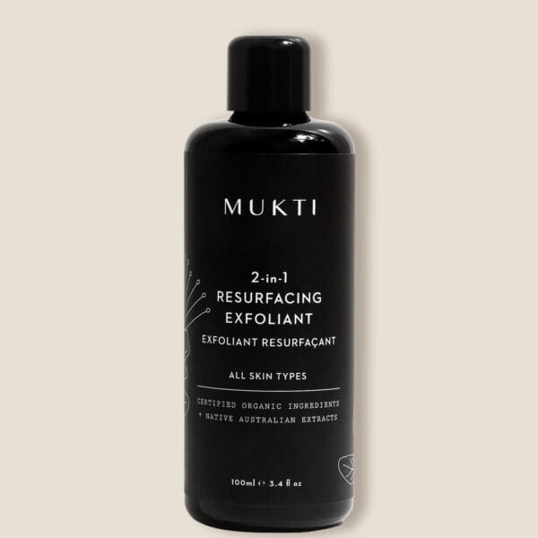 Mukti Organics 2-in-1 Resurfacing Exfoliant. Ilu Hub - Natural & Organic Clean Skincare Products & Makeup