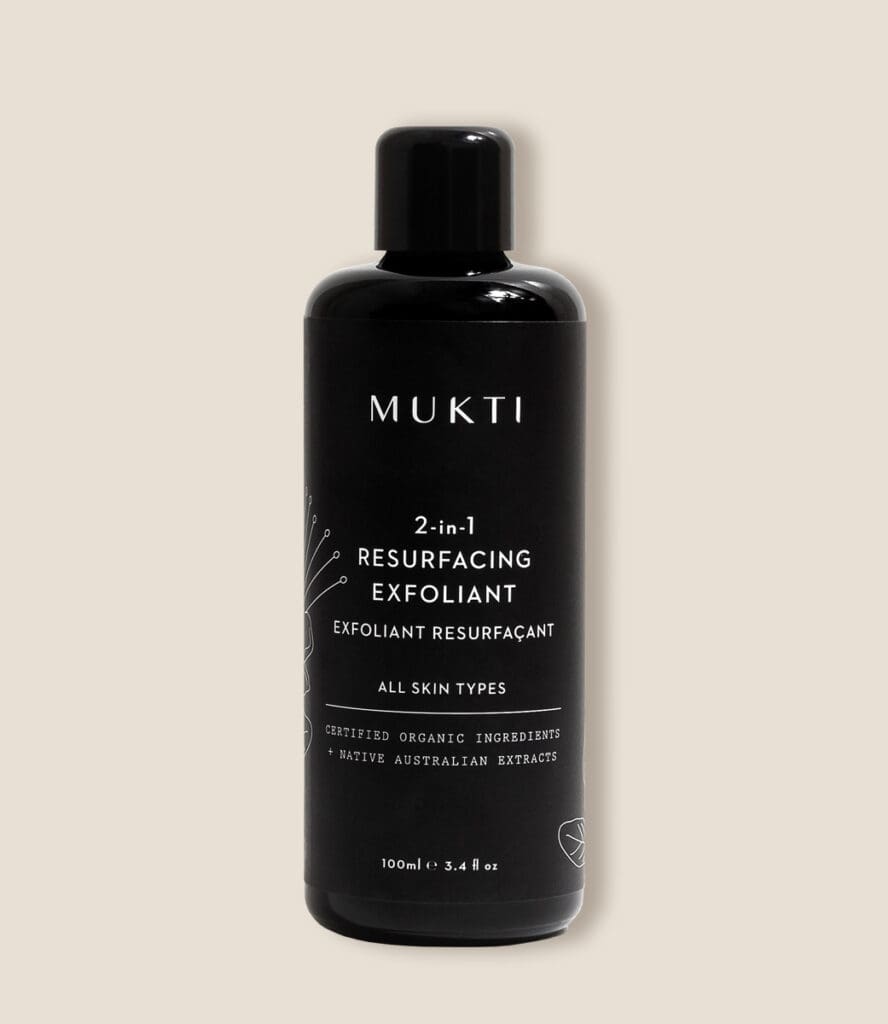 Mukti Organics 2-in-1 Resurfacing Exfoliant. Ilu Hub - Natural & Organic Clean Skincare Products & Makeup