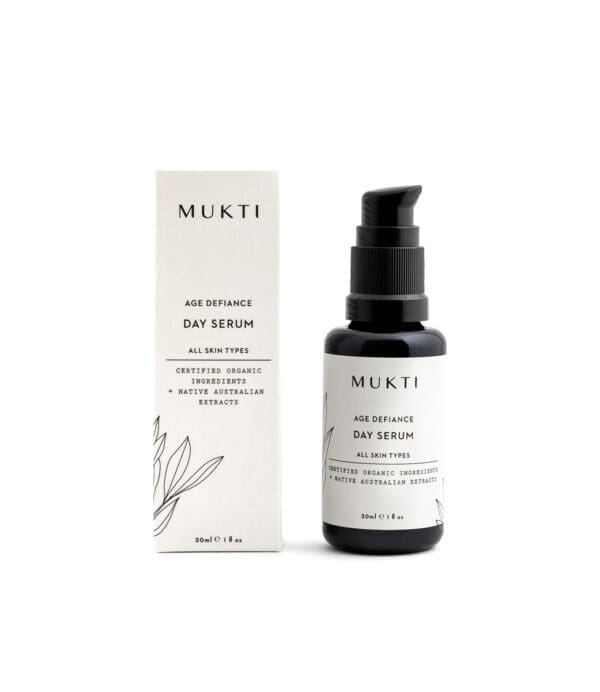 Mukti Organics Age Defiance Day Serum. Ilu Hub - Natural & Organic Clean Skincare Products & Makeup