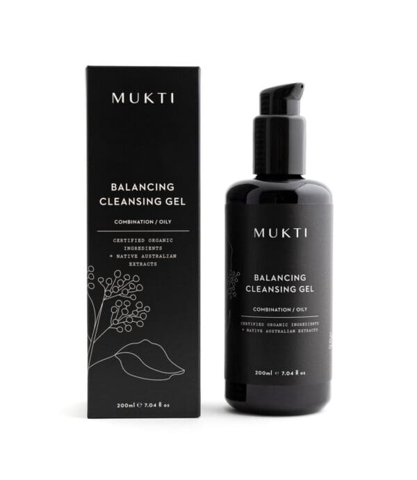 Mukti Organics Balancing Cleansing Gel. Ilu Hub - Natural & Organic Clean Skincare Products & Makeup