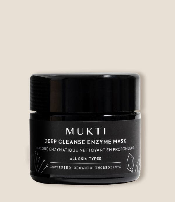 Mukti Organics Deep Cleanse Enzyme Mask. Ilu Hub - Natural Organic Clean Skincare Products Makeup