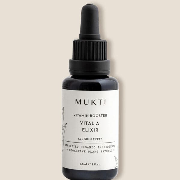 Mukti Organics Vital A Elixir Vitamine A Serum. Ilu Hub - Natural & Organic Clean Skincare Products & Makeup