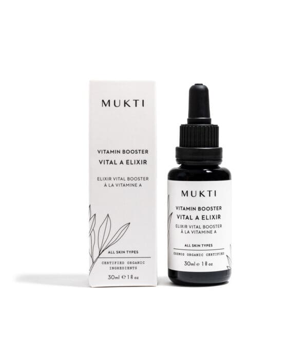 Mukti Organics Vital A Elixir Vitamine A Serum. Ilu Hub - Natural & Organic Clean Skincare Products & Makeup