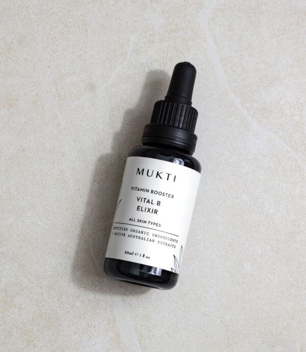 Mukti Organics Vital B Elixir Vitamin B Serum. Ilu Hub - Natural & Organic Clean Skincare Products & Makeup