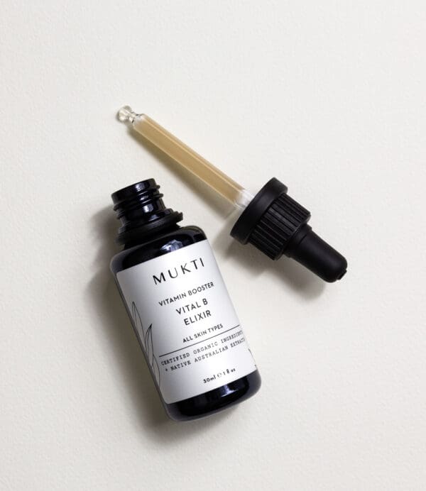 Mukti Organics Vital B Elixir Vitamin B Serum. Ilu Hub - Natural & Organic Clean Skincare Products & Makeup