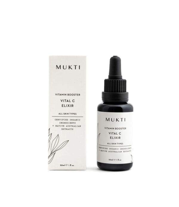 Mukti Organics Vital C Elixir Vitamin C Serum. Ilu Hub - Natural & Organic Clean Skincare Products & Makeup