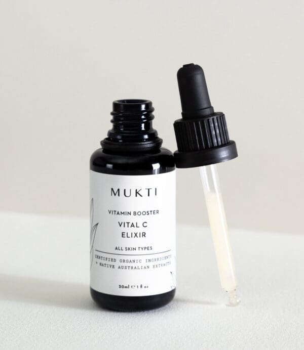 Mukti Organics Vital C Elixir Vitamin C Serum. Ilu Hub - Natural & Organic Clean Skincare Products & Makeup