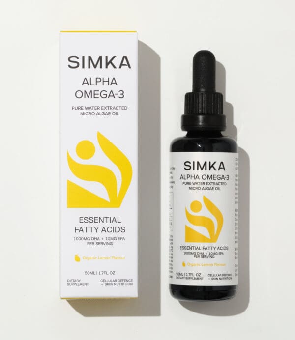 Simka Alpha Omega-3 Liquid Supplements. Ilu Hub - Natural Organic Clean Skincare Products Makeup