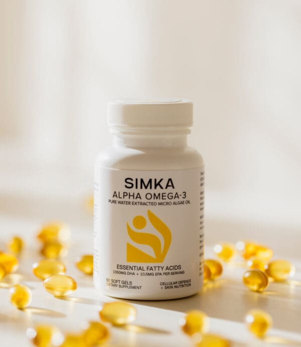 Simka Alpha Omega-3 Soft Gels Supplements. Ilu Hub - Natural Organic Clean Skincare Products Makeup