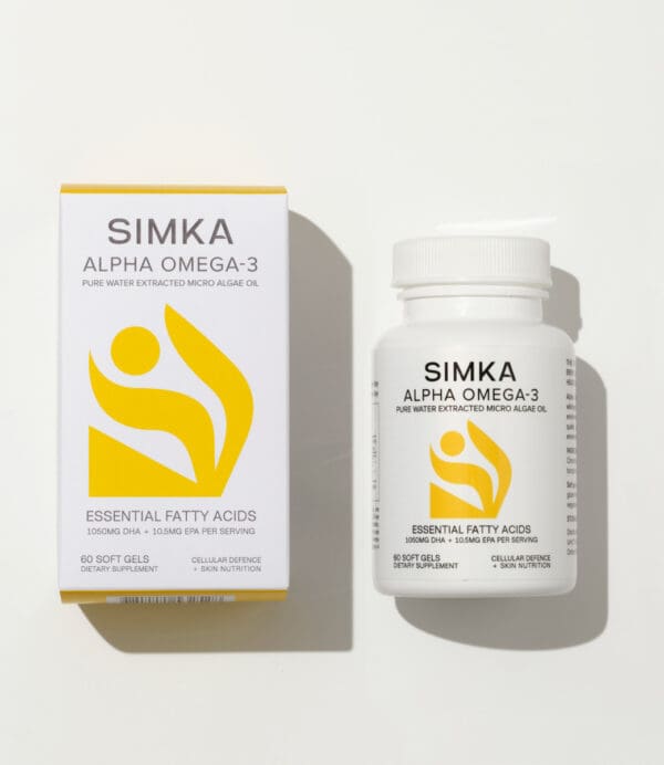 Simka Alpha Omega-3 Soft Gels Supplements. Ilu Hub - Natural Organic Clean Skincare Products Makeup