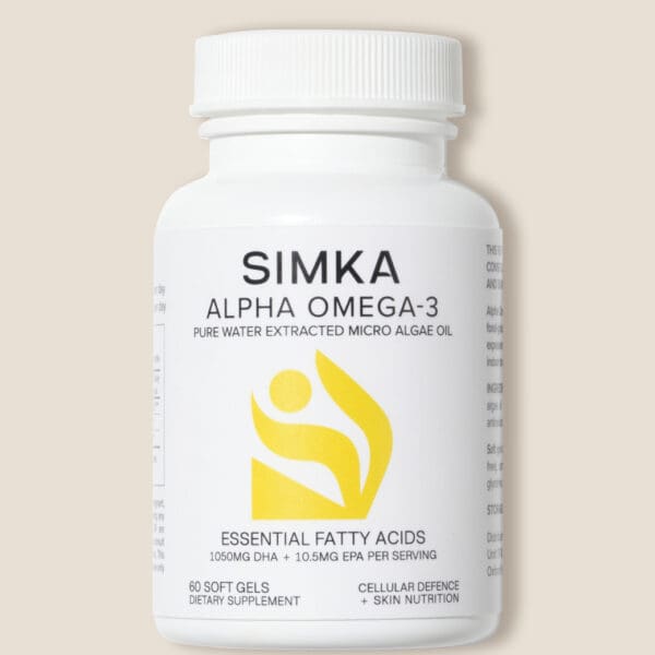 Simka Alpha Omega-3 Soft Gels Supplements. Ilu Hub - Natural Organic Clean Skincare Products Makeup