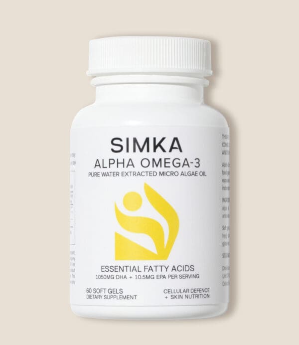 Simka Alpha Omega-3 Soft Gels Supplements. Ilu Hub - Natural Organic Clean Skincare Products Makeup