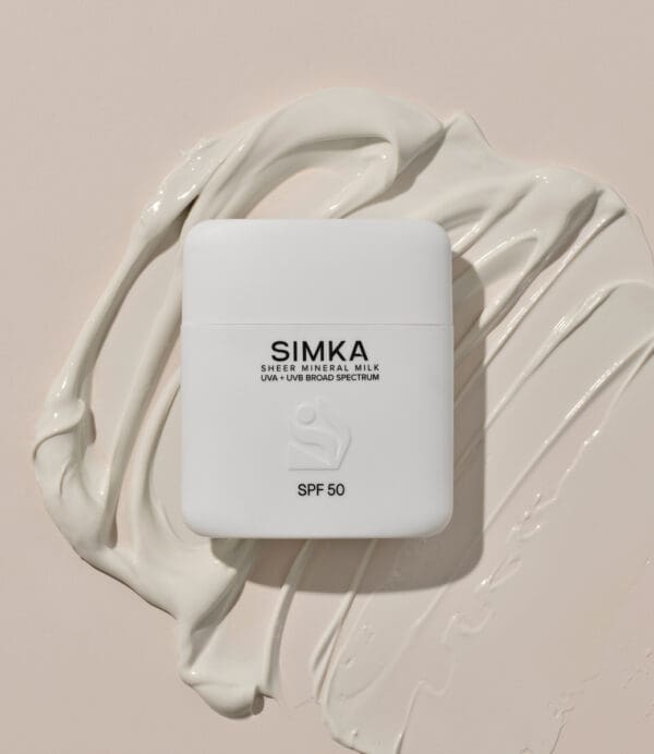 Simka Sheer Mineral Milk SPF50 Sunscreen. Ilu Hub - Natural Organic Clean Skincare Products Makeup