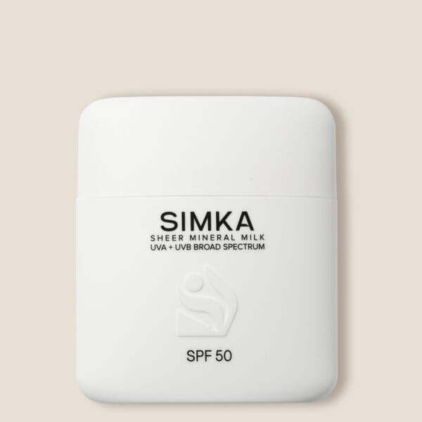 Simka Sheer Mineral Milk SPF50 Sunscreen. Ilu Hub - Natural Organic Clean Skincare Products Makeup