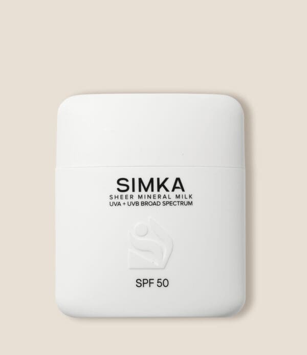 Simka Sheer Mineral Milk SPF50 Sunscreen. Ilu Hub - Natural Organic Clean Skincare Products Makeup