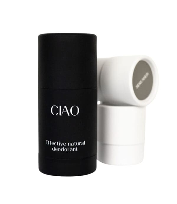 CIAO Natural Stick Deodorant with Reusable Metal Case and 2 Refills. Ilu Hub - Natural Organic Clean Skincare Products Makeup