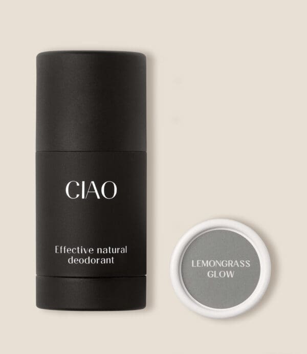 CIAO Natural Stick Deodorant with Reusable Metal Case Lemongrass. Ilu Hub - Natural Organic Clean Skincare Products Makeup Haircare