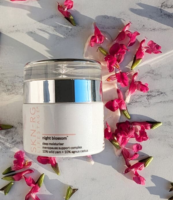 Skin-RG Night Blossom Sleeping Moisturiser Menopause Support. Ilu Hub - Natural, Organic Clean Skincare Products, Makeup