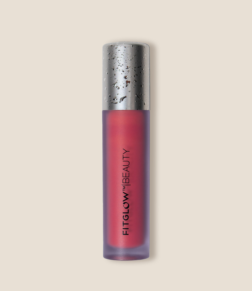 Fitglow Beauty Lip Color Serum Cherry Lip gloss. Ilu Hub - Natural Organic Clean Skincare Products Makeup