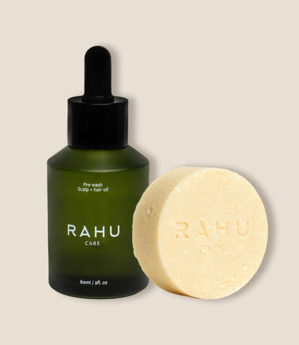 Rahu Care Scalp Care Combo. Pre-wash Scalp & Hair Oil, Scalp Skincare Shampoo. Ilu Hub - Natural Organic Clean Skincare, Makeup, Haircare